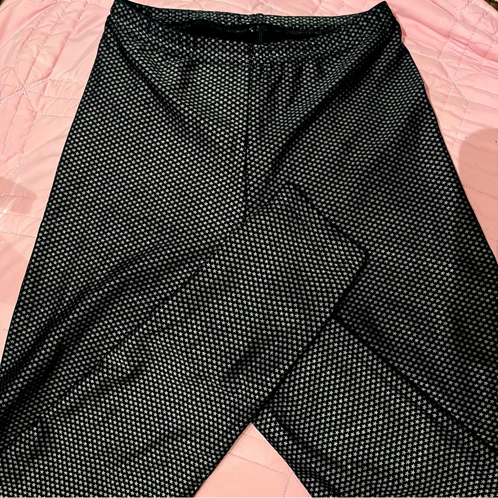 American Apparel sliver star high waisted leggings